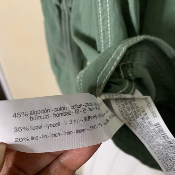 NWT Zara Green Khaki Long sleeved Relaxed Jacket - Picture 4 of 8